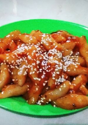 Foto resep Tteokbokki / toppoki (kue beras ala ala oppa oppa korea)
