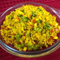 A picture of Garlic Turmeric Rice.