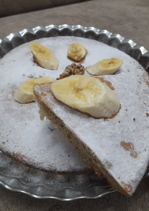 عکسی از دستور کیک موز و گردو