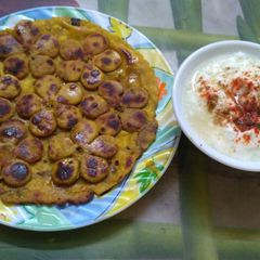 Embossed Stuffed Moong Dal paratha A picture of Embossed Stuffed Moong Dal paratha.