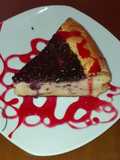 Tarta de queso con yogur de stracciatella