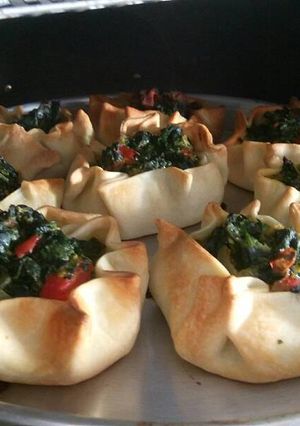 Una foto de Mini tartitas de espinaca