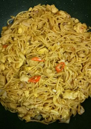 Foto resep Spaghetti Goreng Ayam