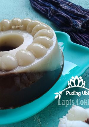 Foto resep Puding ubi lapis coklat