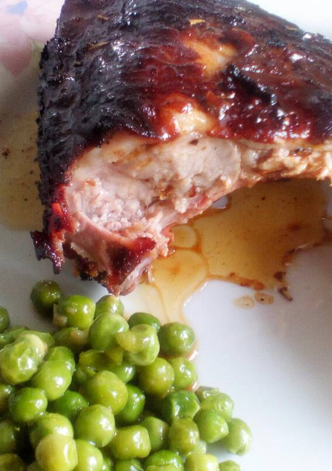 Una foto de Costillas de lechón a la miel🍖🍯