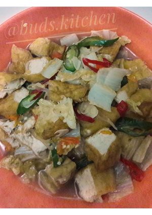 Foto resep Tahu Tumis Sawi Putih