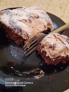 صورة لوصفة تحلية رمضانية باردة بالشيكولا بنة مش نورمال 🍫🤎