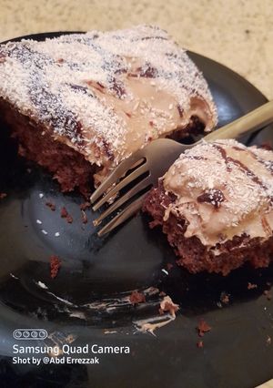 صورة لوصفة تحلية رمضانية باردة بالشيكولا بنة مش نورمال 🍫🤎
