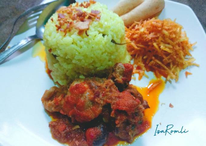 Nasi kuning gurih & harum