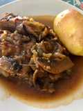 Plateada con champiñones