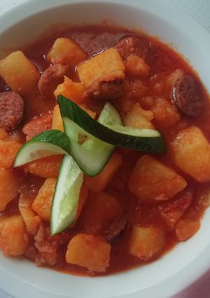 Paprikás krumpli 🥔 🇭🇺 recept fotója