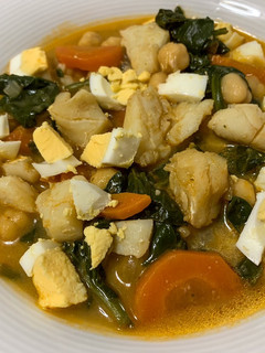 Una foto de Garbanzos con bacalao