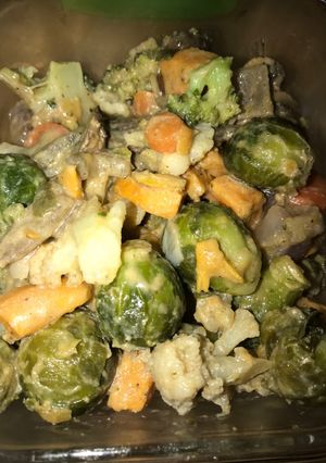 A picture of Tahini Veggies.