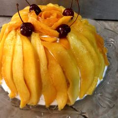 A picture of Mango Tres Leches Cake🎂.