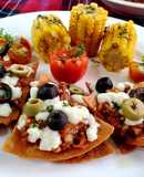 Nachos With Tomato Salsa & Corn on Cob