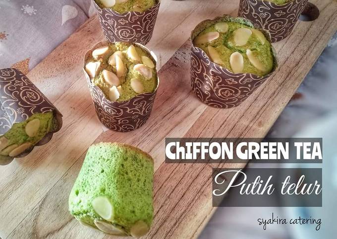Resep Chiffon green tea putih telur Anti Gagal