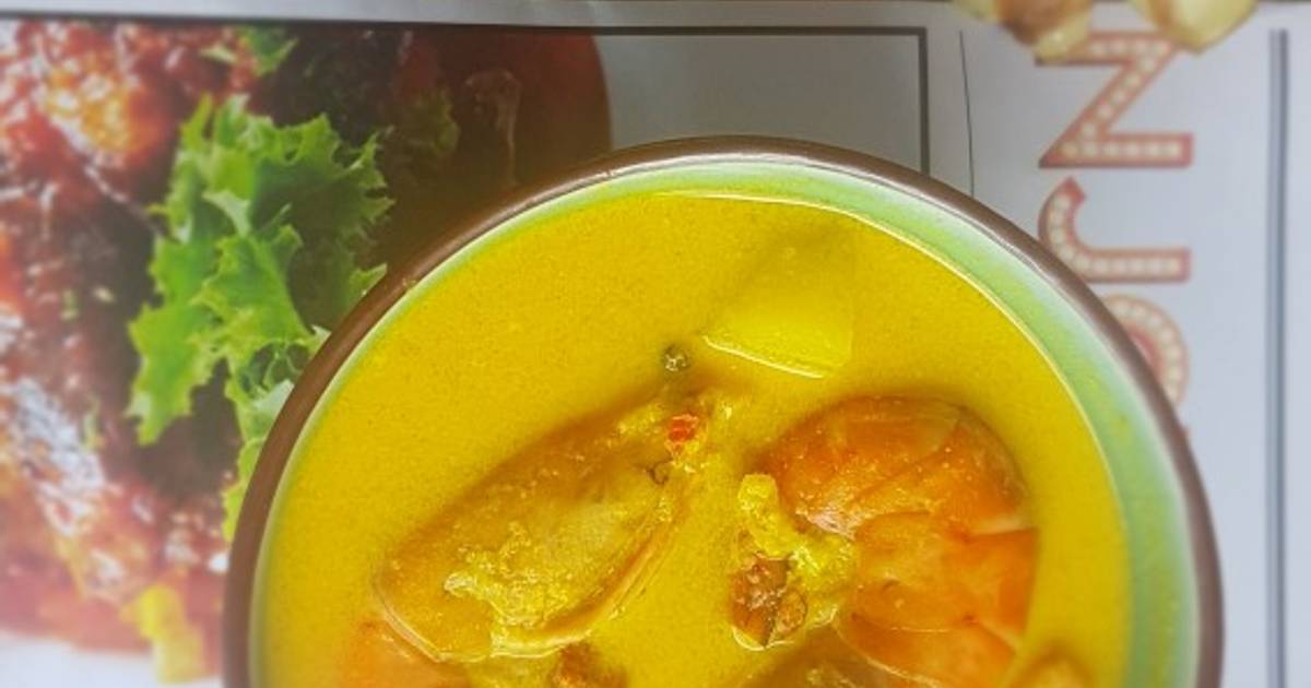 Resipi Udang Galah Masak Lemak Kuning Oleh Mazwin Cookpad