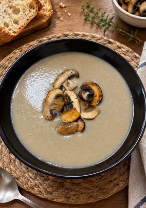 Foto principal de Crema de Portobello y Patata al Jengibre !!!!