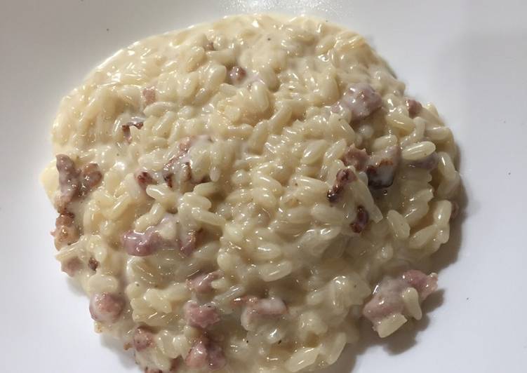 Risotto panna salsiccia e asiago