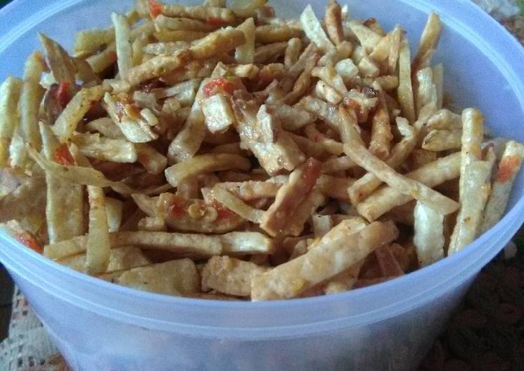 Resep Keripik Talas renyah pedas manis Anti Gagal