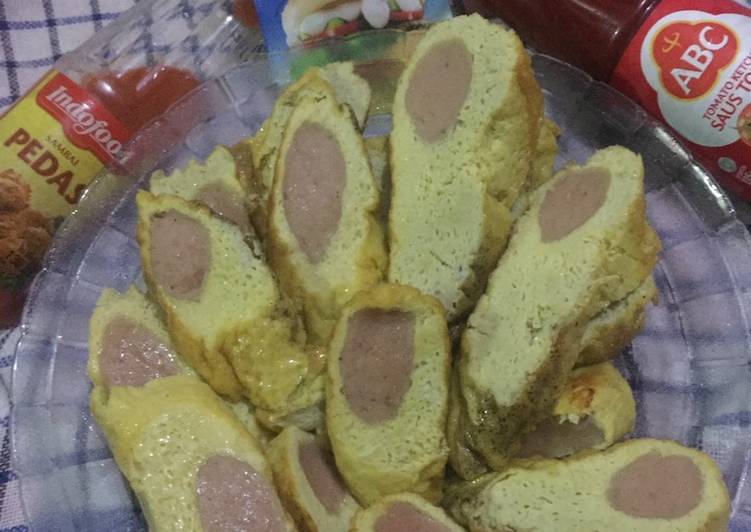 Sosis Balut Telur / Rolade Sosis Telur