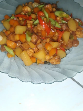 Cara Gampang Membuat Resep 35. Tempe Oseng Sayur yang Lezat Sekali Anti Ribet, Bisa Manjain Lidah