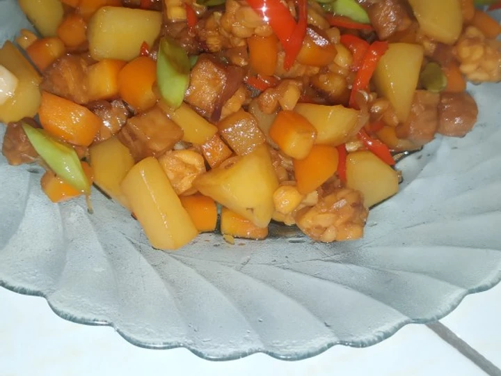 Cara Gampang Membuat Resep 35. Tempe Oseng Sayur yang Lezat Sekali Anti Ribet, Bisa Manjain Lidah