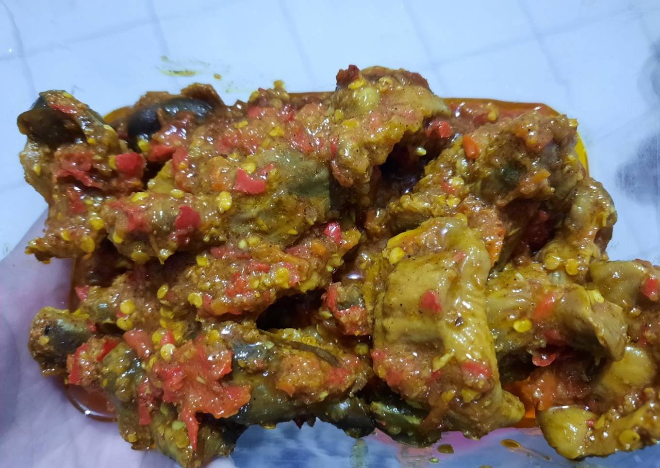 Balado ampela ayam