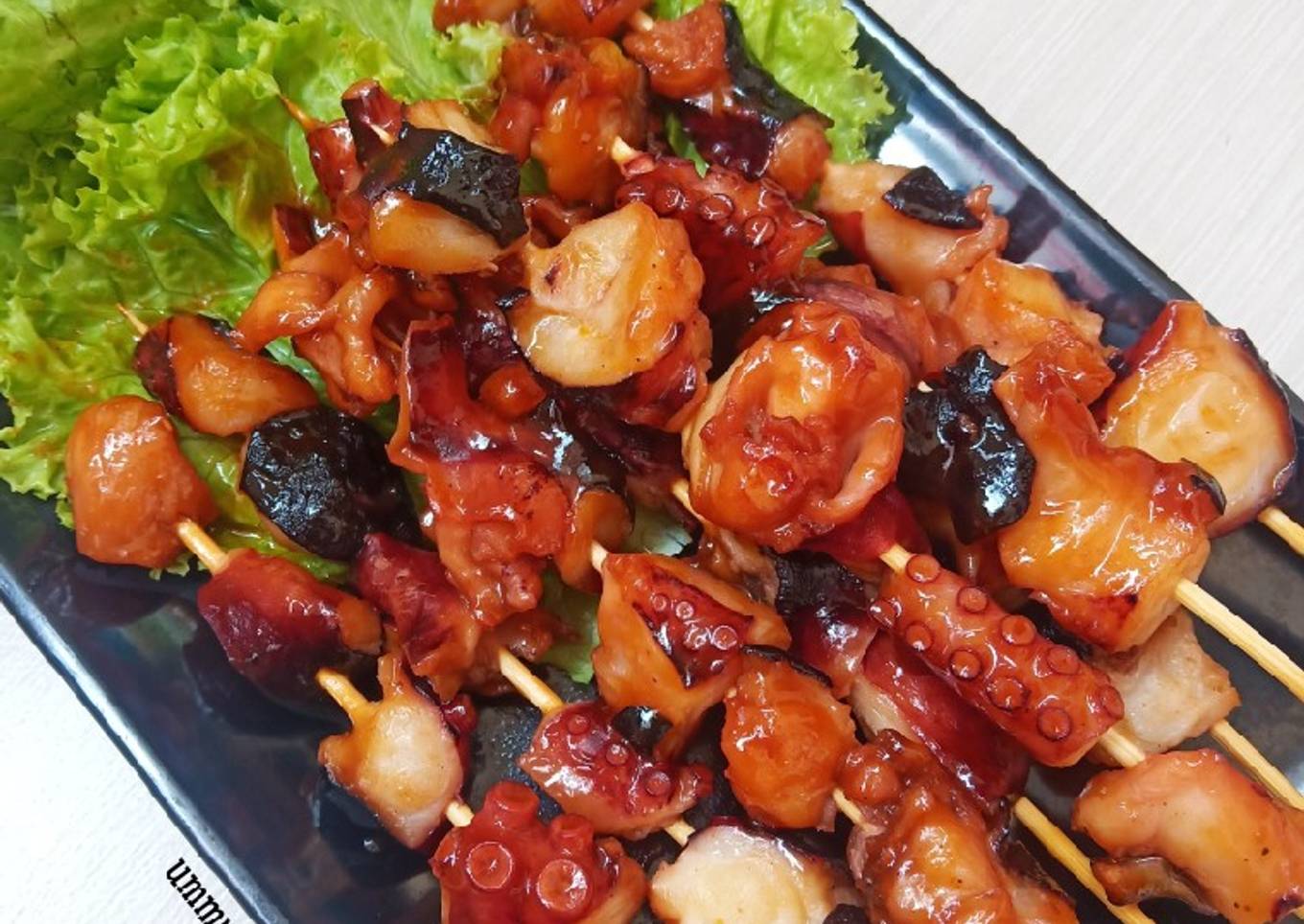 Sate Gurita Asam Manis