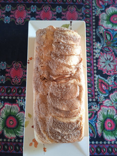Una foto de Budín de manzana