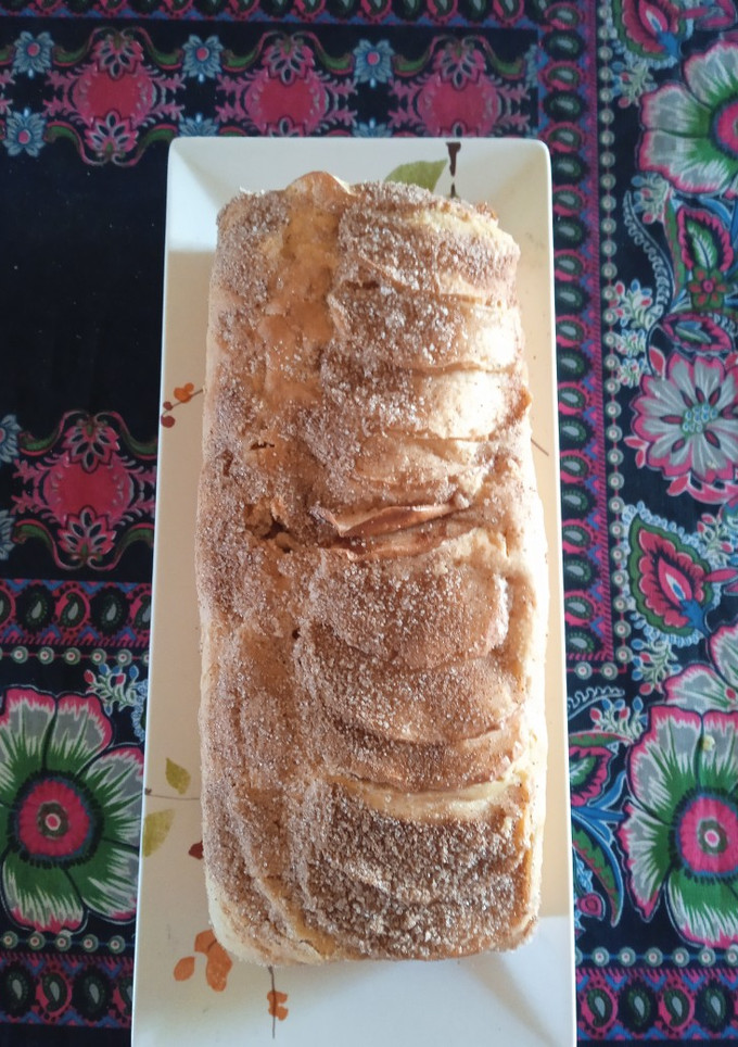 Una foto de Budín de manzana