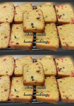 A picture of 🎂🍒🍇🍊Light Fruit Cake🍇🍊🍒🎂.