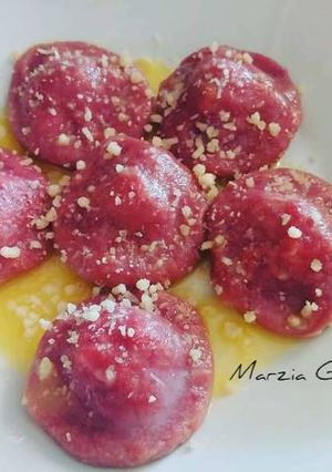 Foto di Dischi di rapa rossa con gorgonzola e noci