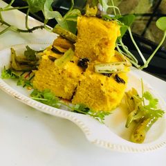 A picture of Instant khaman dhokla.