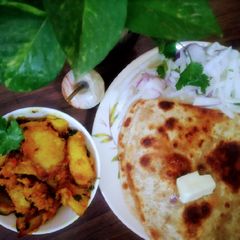 A picture of Fried potato curry.
