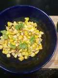 Corn chaat ข้าวโพดคลุกแบบอินเดีย