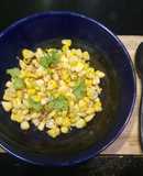 Corn chaat ข้าวโพดคลุกแบบอินเดีย