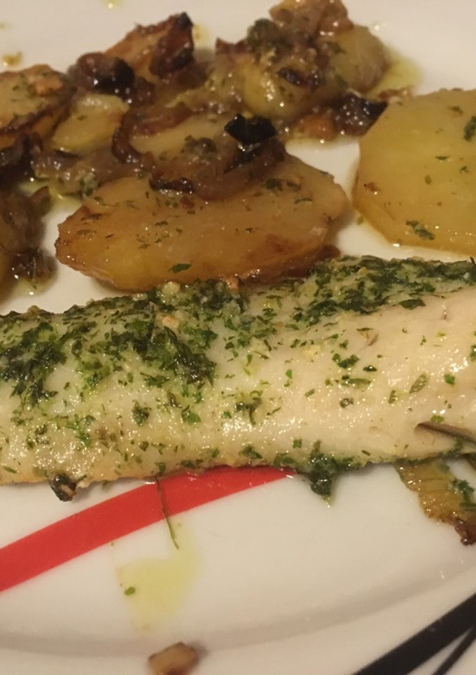 Una foto de Abadejo en salsa verde