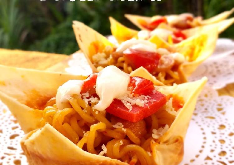 Mini Tortila Bolognese #inspirasi cemilan anak murah meriah