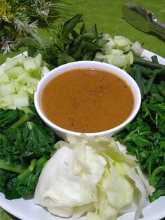Foto resep Sayur Pecel Bumbu Kacang (Sarapan Pagiku)