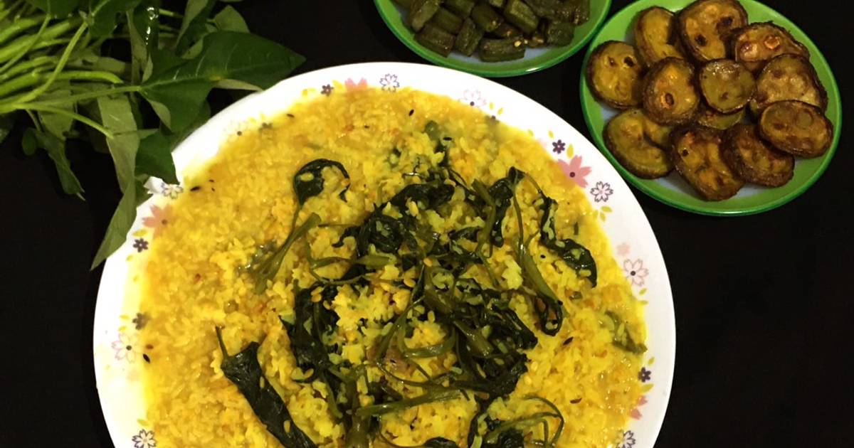 Water Spinach Khichdi Recipe by Sudipa Gope Cookpad