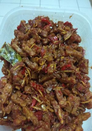 Foto resep Kering tempe teri Medan Pedas