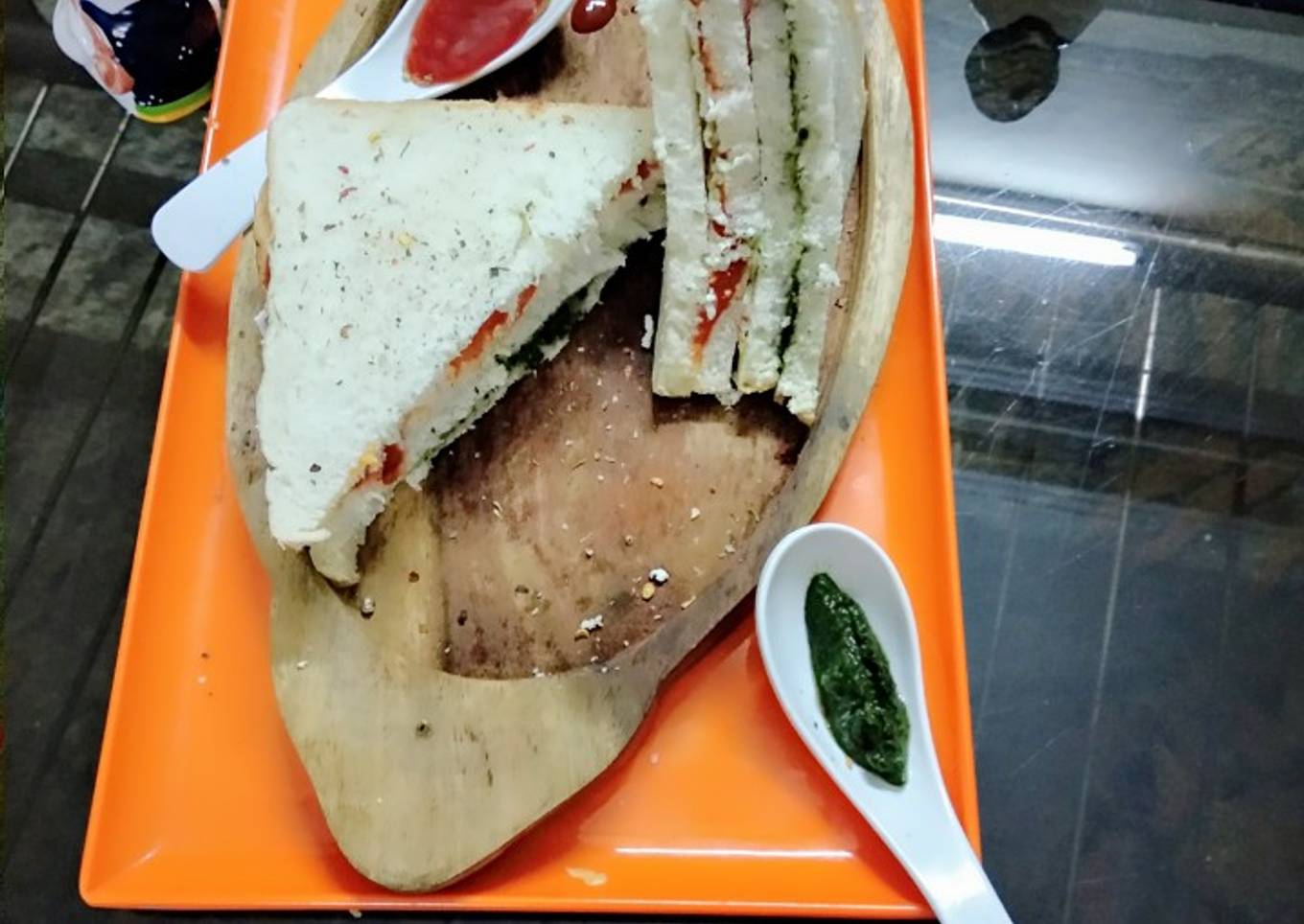 Healthy veggie sandwich