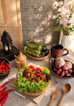 Foto resep Nasi Bakar Daging Rica Rica Kemangi