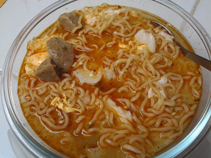 Langkah Mudah untuk Menyiapkan Resep Mie Seblak Super Pedez Ngejar Sarapan Sebelum Sekolah....#5BahanCukup yang Uenak Anti Ribet, Mantap