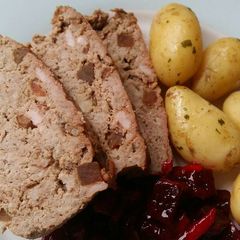A picture of Vickys Pork & Pickle Meatloaf, GF DF EF SF NF.