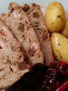 A picture of Vickys Pork & Pickle Meatloaf, GF DF EF SF NF.