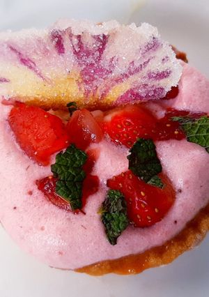 Une photo de Tartelettes à la mousse de fraise