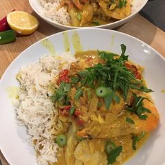 A picture of Goan-style Fish Curry.