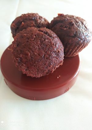 Una foto de Magdalenas de avena y cacao